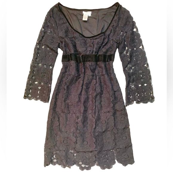 Sophie Max Dresses & Skirts - Sophie Max Black Lace & Velvet Dress